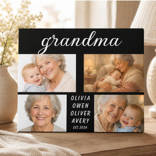 I Love You Grandma Photo Plaque   Grandparents Day