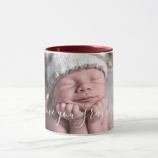 I Love You Grandpa Photo Template Mug (Center)
