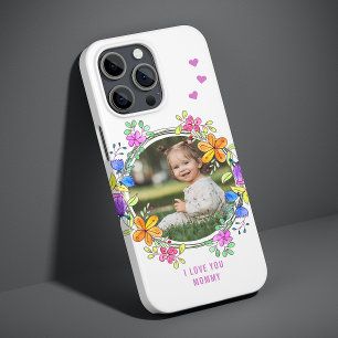 I LOVE YOU GRANNY Photo Colorful Floral Modern Case-Mate iPhone 14 Pro Case