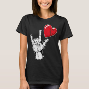 I Love You Hand Sign Valentines Day Shirt _ Langua