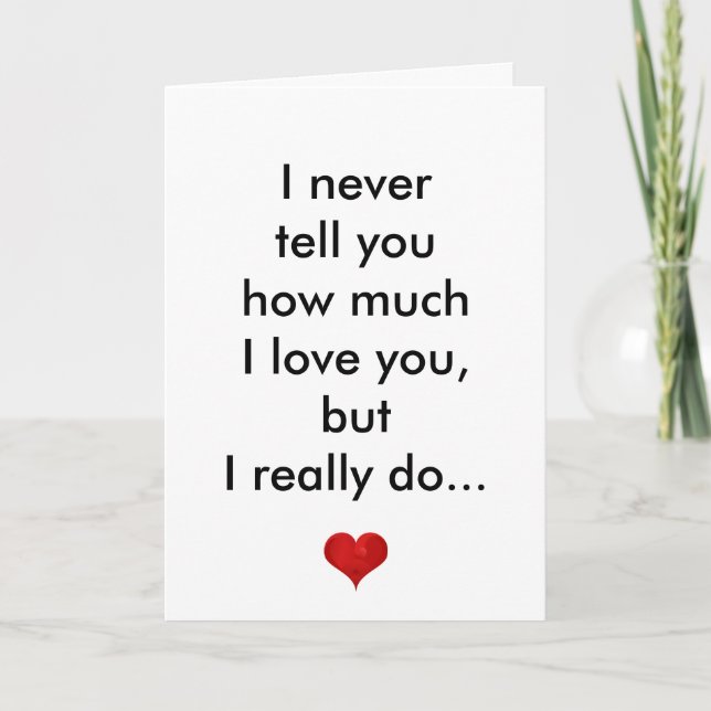 I Love You, Happy New Year Inspirational Greeting Holiday Card (Front)