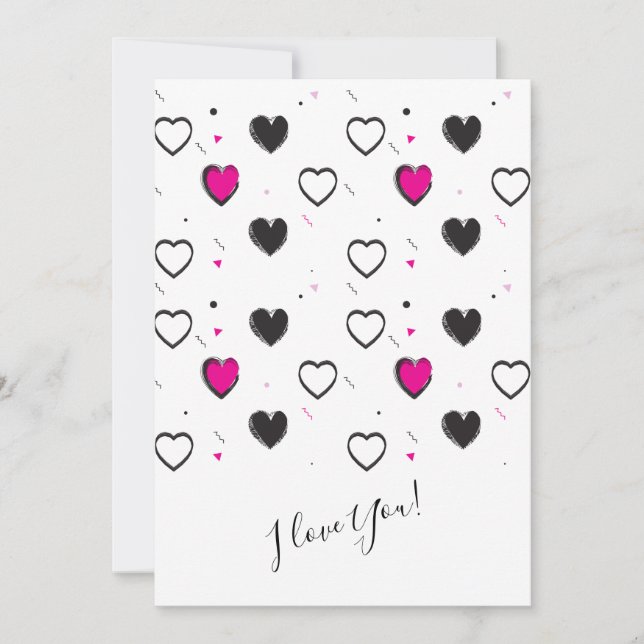 "I Love You!" - Happy Valentine's Day Lovely Holiday Card (Front)