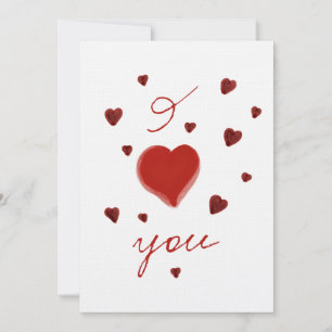 I love you heart card