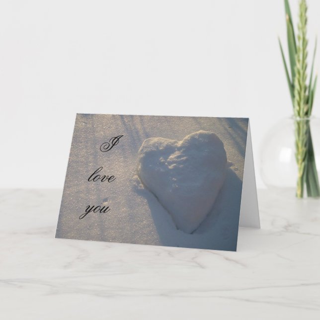 I love you heart card (Front)