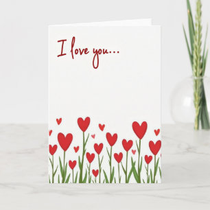 I Love You Heart Garden Card
