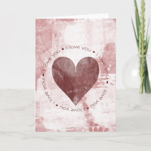 I Love You Heart Holiday Card