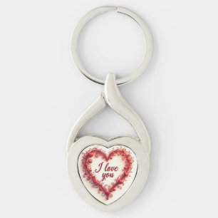I Love You Heart Keychain – Romantic Gift