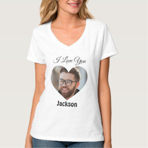 I Love You Heart Personalise T-Shirt