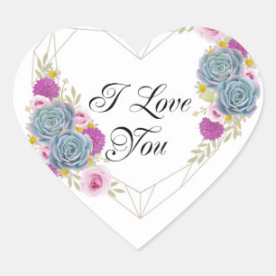 I Love you Heart Sticker