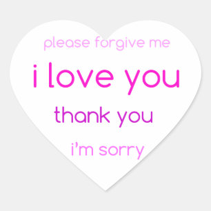 i love you heart sticker
