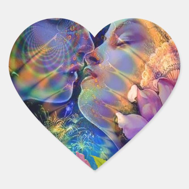 I love you heart sticker (Front)