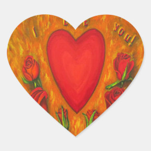 I love you heart sticker