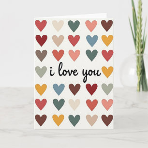 I Love You Hearts Greeting Card