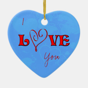 I Love You Hearts Ornament
