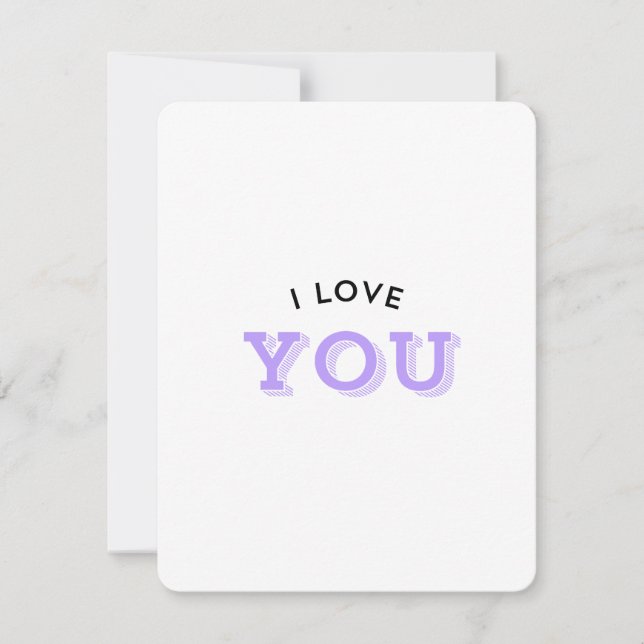 I Love You Holiday Card (Front)