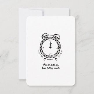 I Love You, Hours feels like Seconds, Flat Card