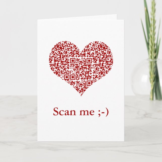 I Love You! I love you! I love you! QR Code Card (Front)