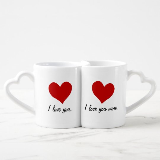 I Love You, I Love You More Coffee Mug Set.