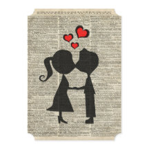 I love you illustration over an dictionary page