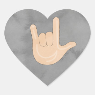 I Love You (ILY) ASL Sticker