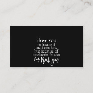 i love you im near you business card