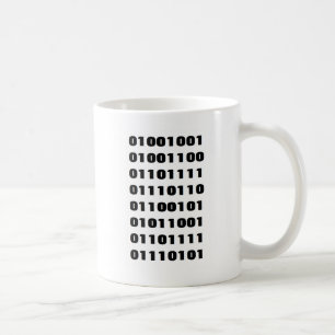 "I Love You" (in Binary Code) Mug