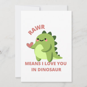 I love you in dinosaur