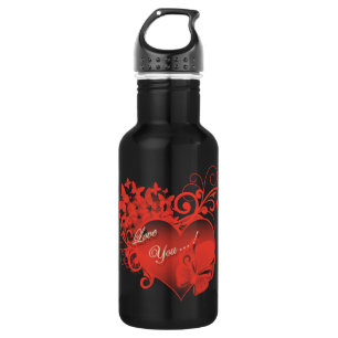I LOVE YOU IN RED HEART 532 ML WATER BOTTLE
