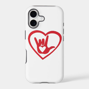 I love you in Sign Language (w/ all my heart)