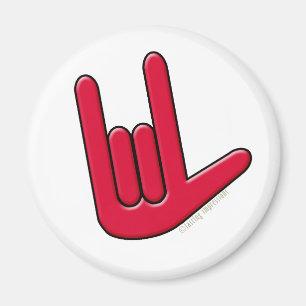 I Love You in Sign Magnet