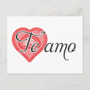 I love you in Spanish - Te amo Postcard