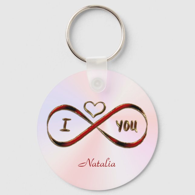 I love you infinitely key ring (Front)