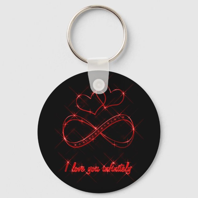 I love you infinitely key ring (Front)