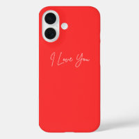 I Love You iPhone 16 Pouch – Cute Romantic Case