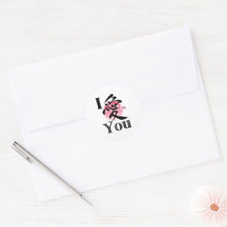 I Love You Japanese Cherry Blossom Sakura Stickers