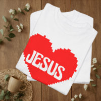 I love you Jesus pixel art
