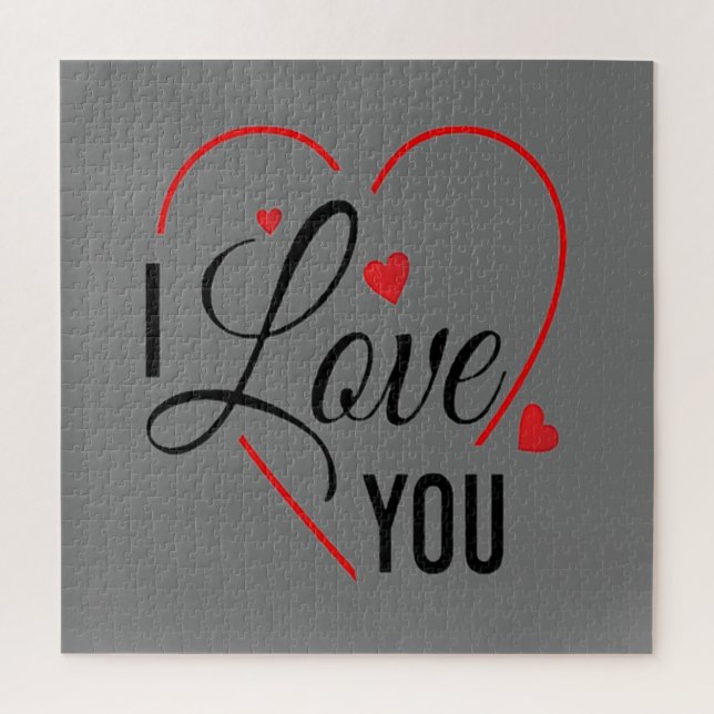 i love you jigsaw puzzle (Vertical)