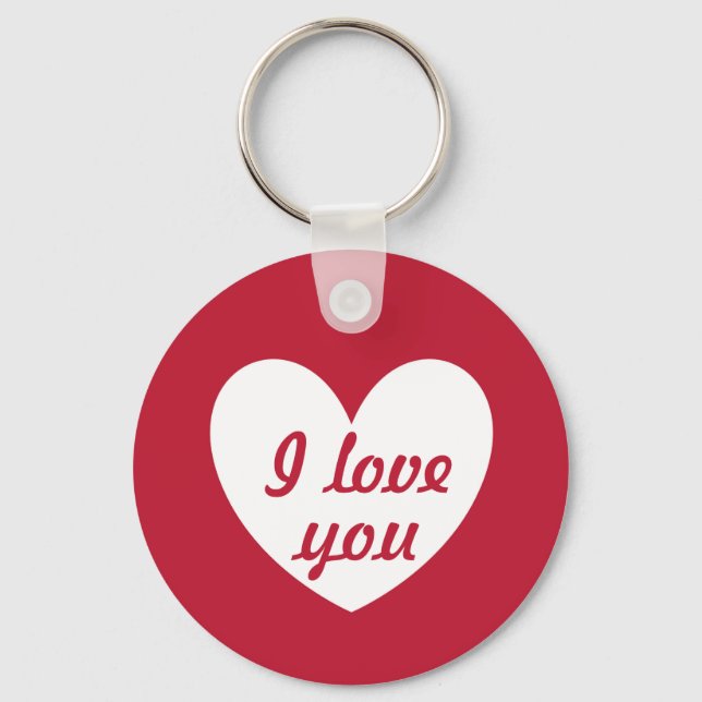 "I love you" Key Ring (Front)