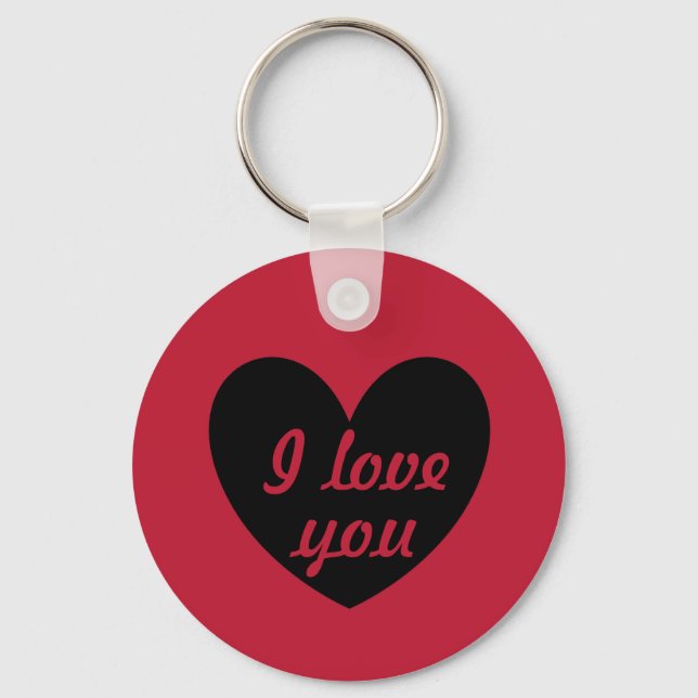 "I love you" Key Ring (Front)