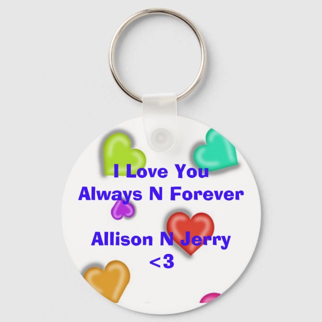 I Love You Key Ring (Front)