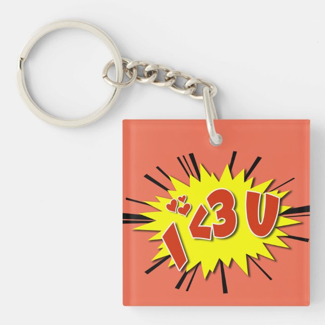 I love you key ring (Front)