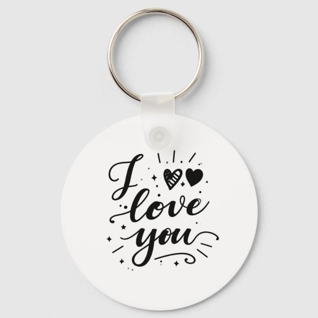 i love you key ring (Front)