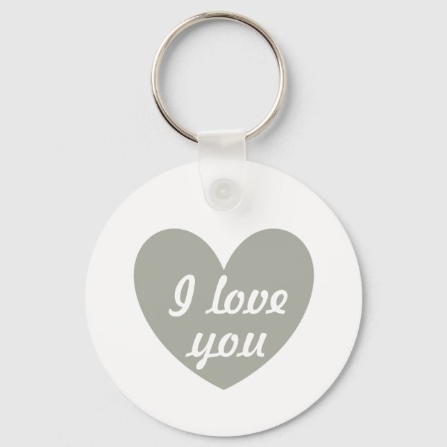 "I love you" Key Ring (Front)