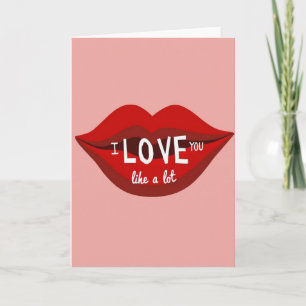 I Love You Kisses Card