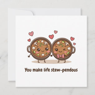 I Love You Korean Greeting With Doenjang Stew Card