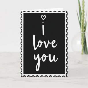 I Love You Kraft Paper Look Card