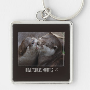 I Love You Like No Otter Cute Photo Key Ring