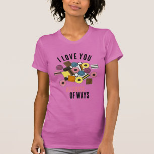 I Love You Liquorice Allsorts Valentine's Day Cand T-Shirt