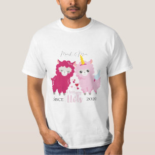 I Love You Llots Llama Customized Gift Him Her     T-Shirt