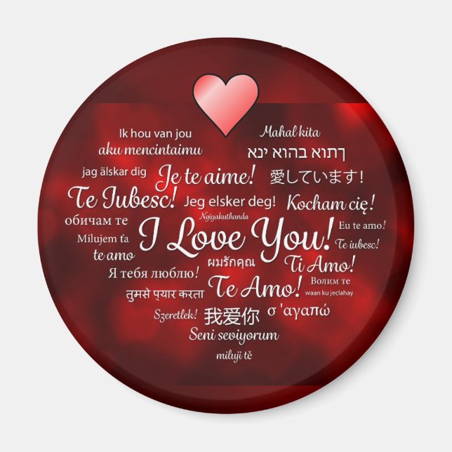 I love you magnet (Front)
